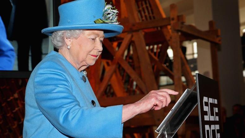 The Queen sent her first ever tweet in October last year.