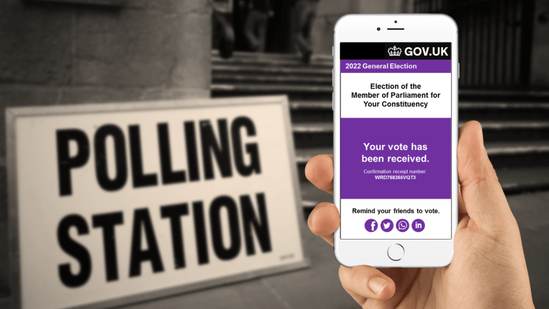 online voting polling station
