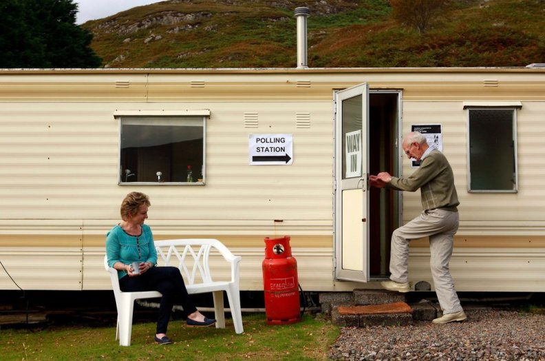 scotland caravan polling station