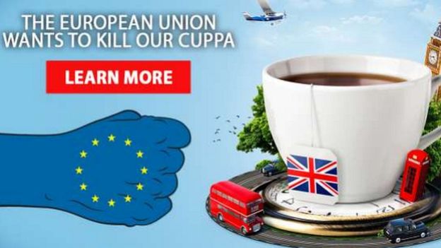 Vote Leave cuppa advert